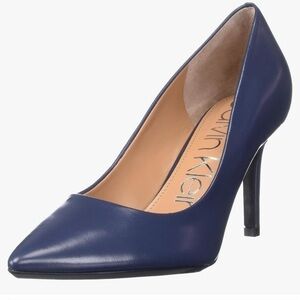 Calvin Klein Women's Brady Pumps Navy Blue 4 Inch Heel Size 7